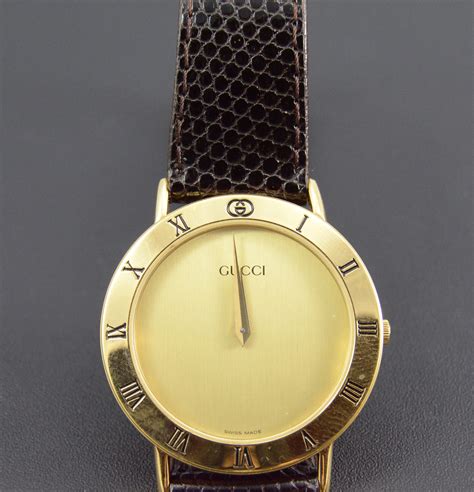 old gucci gold face analog watch diamond roman numermals|vintage Gucci 9000m for sale.